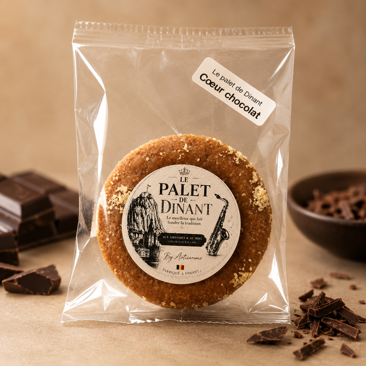 Le Palet de Dinant – Cœur Chocolat