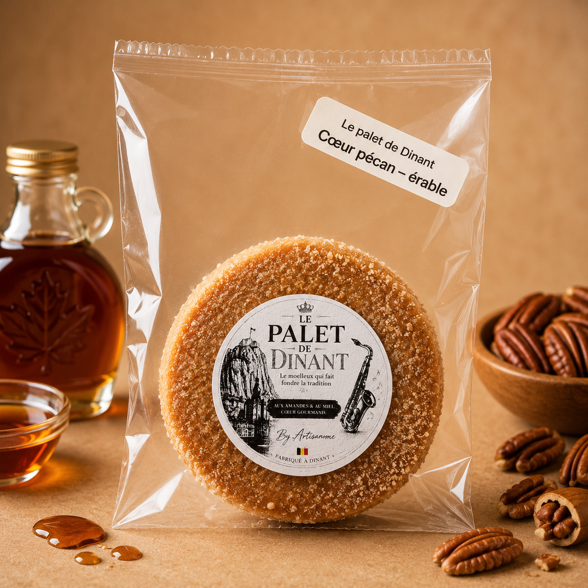 Le Palet de Dinant – Cœur Pécan & Érable