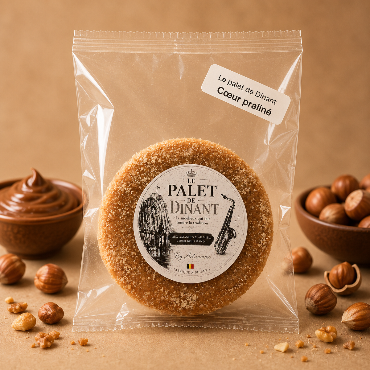 Le Palet de Dinant – Cœur Praliné