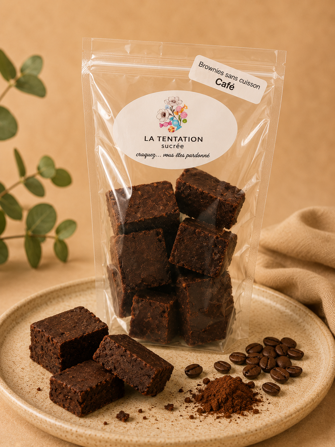 Brownie sans Cuisson – Café