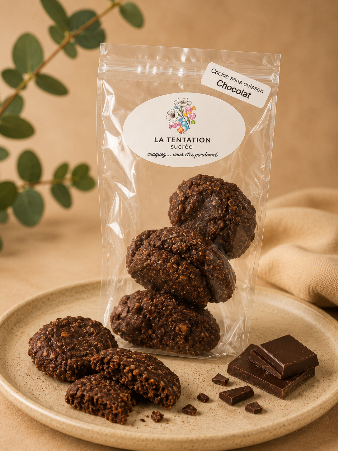 Cookies sans Cuisson – Chocolat