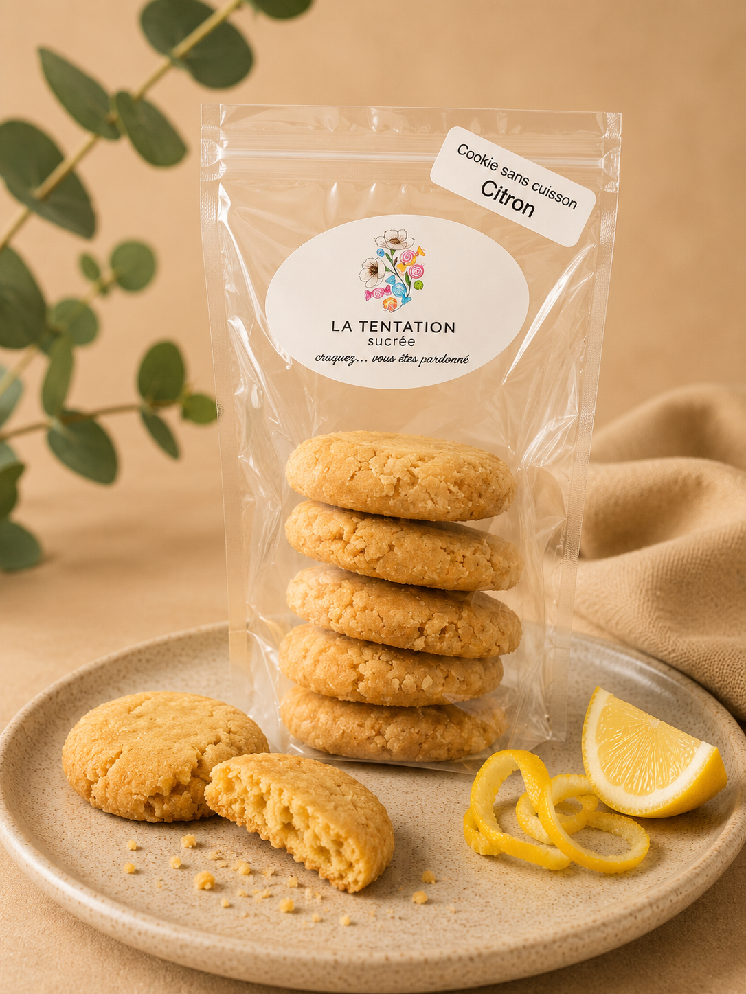 Cookies sans Cuisson – Citron