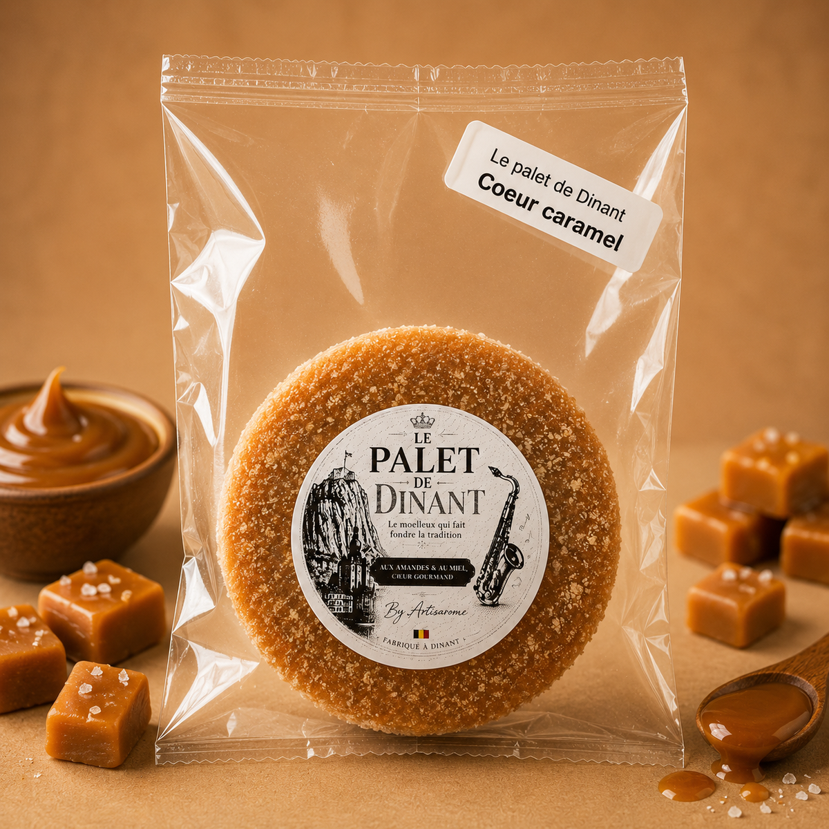 Le Palet de Dinant – Cœur Caramel Beurre Salé