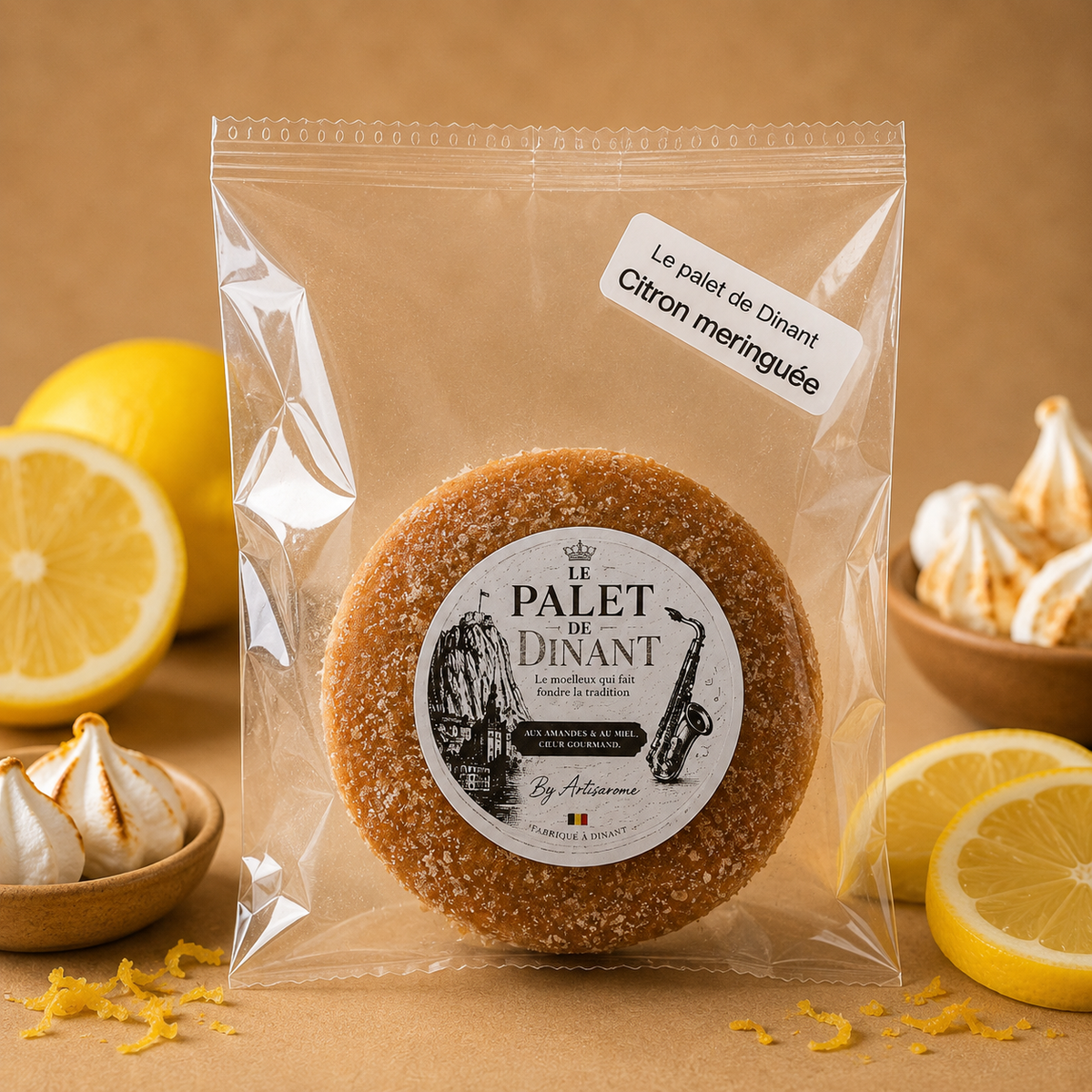 Le Palet de Dinant – Cœur Citron Meringué
