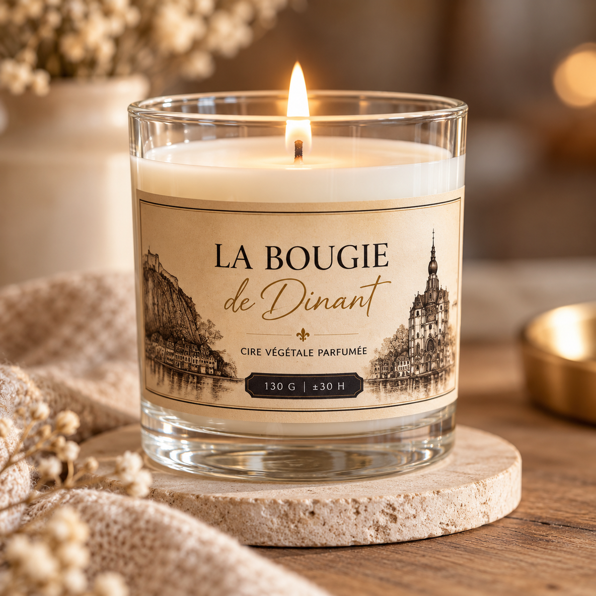 La Bougie de Dinant – Bougie parfumée artisanale 130 g